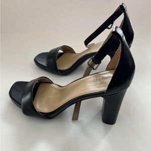 Naturalizer Black Block Heel Sandals